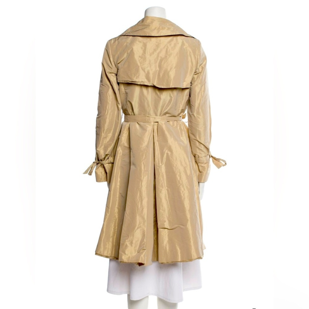 BURBERRY LONDON McKayla Metallic Gold Trench Coat Belted UK 6 / US 4 - Picture 6 of 16